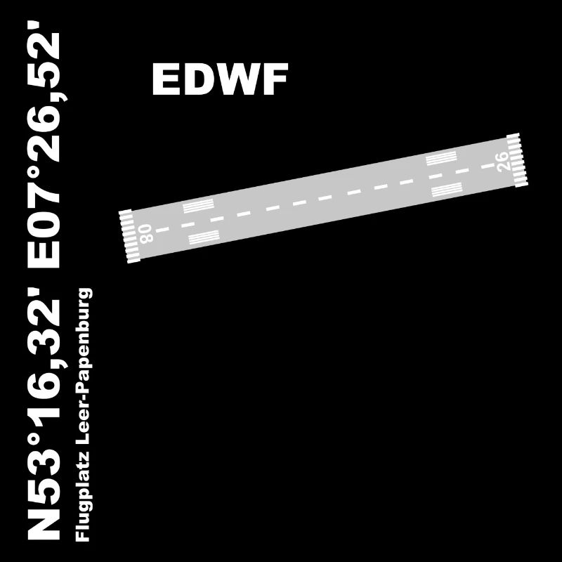 Conception EDWF de l’aérodrome avec noms et coordonnées