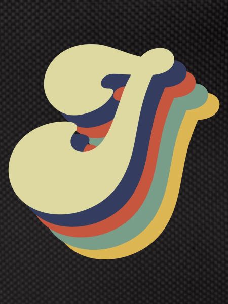 Retro J Letter