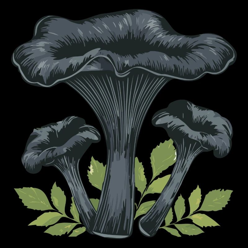 Schwarzer Trompetenpilz