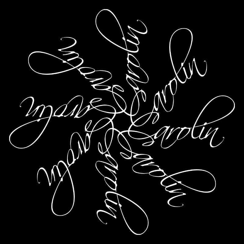 Carolin Name Name Mandala