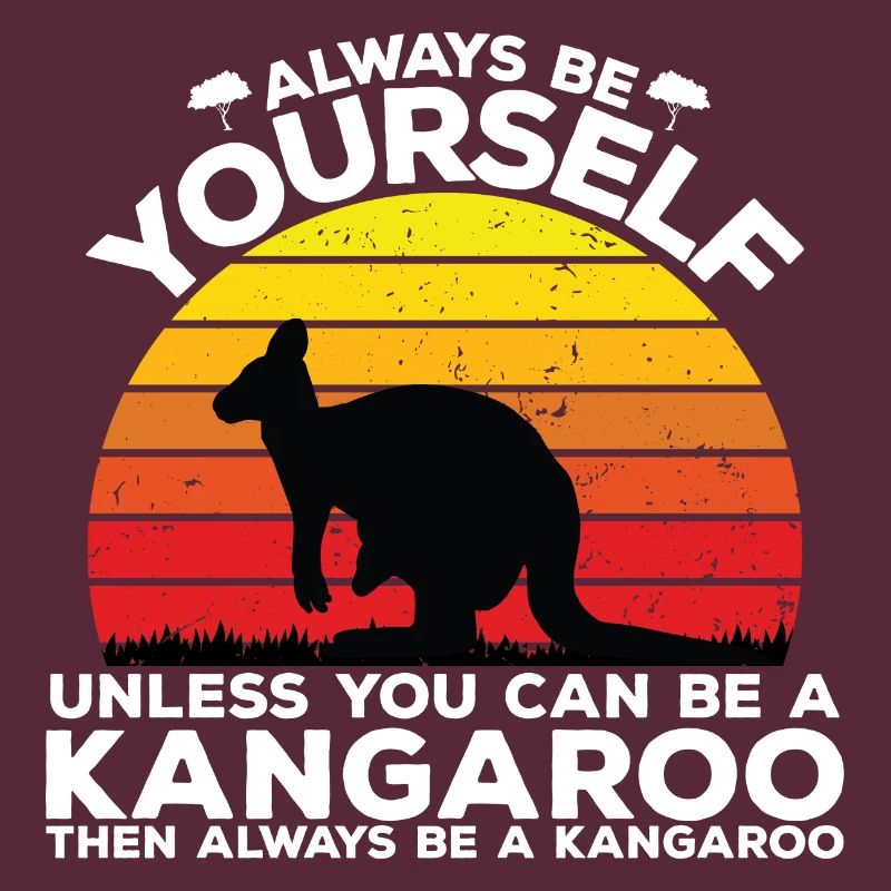 Sei ein Känguru