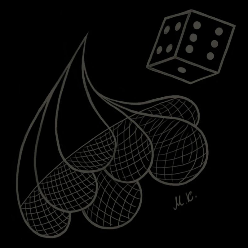 Creative patterned drops with game dice