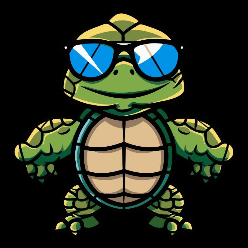 Tortue Bande Dessinée Cool
