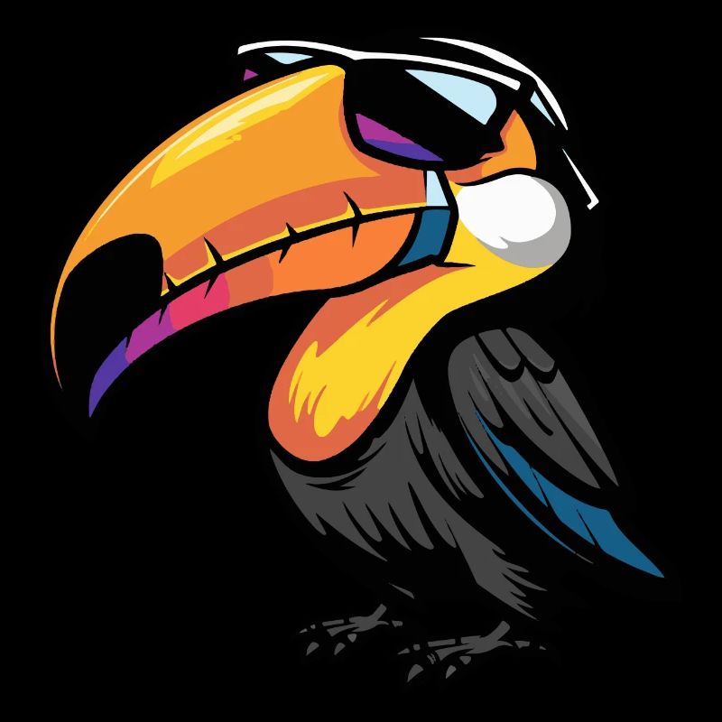 Tukan Vogel Comic Cool