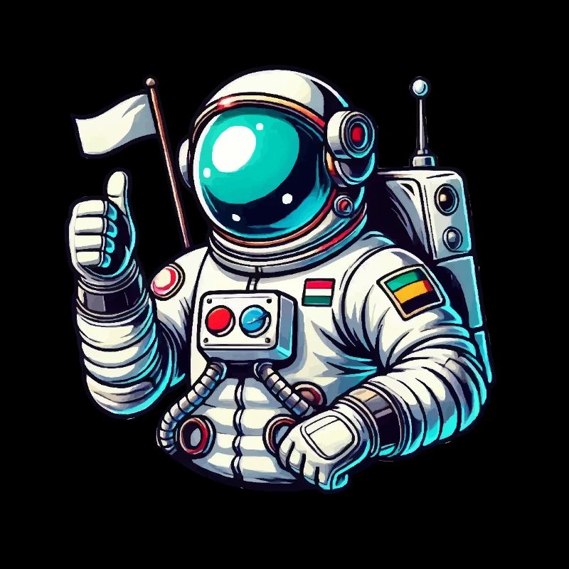 Bande dessinée d’astronaute