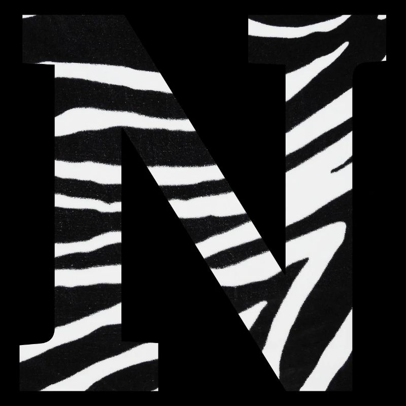 Buchstabe n Zebra