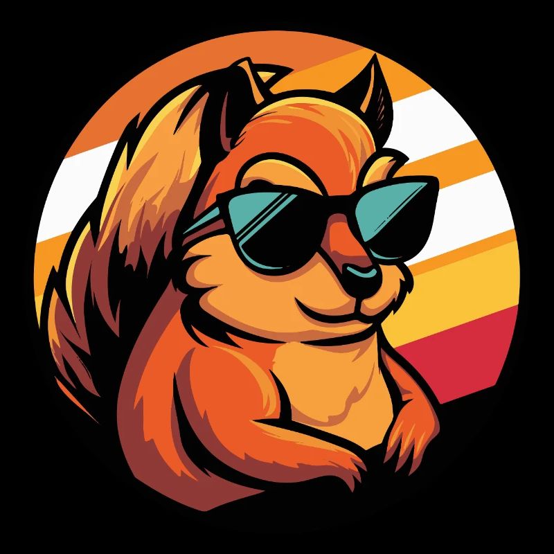 Eichhörnchen Comic Cool