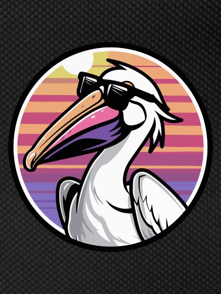 Pelican Bird Cool Comic