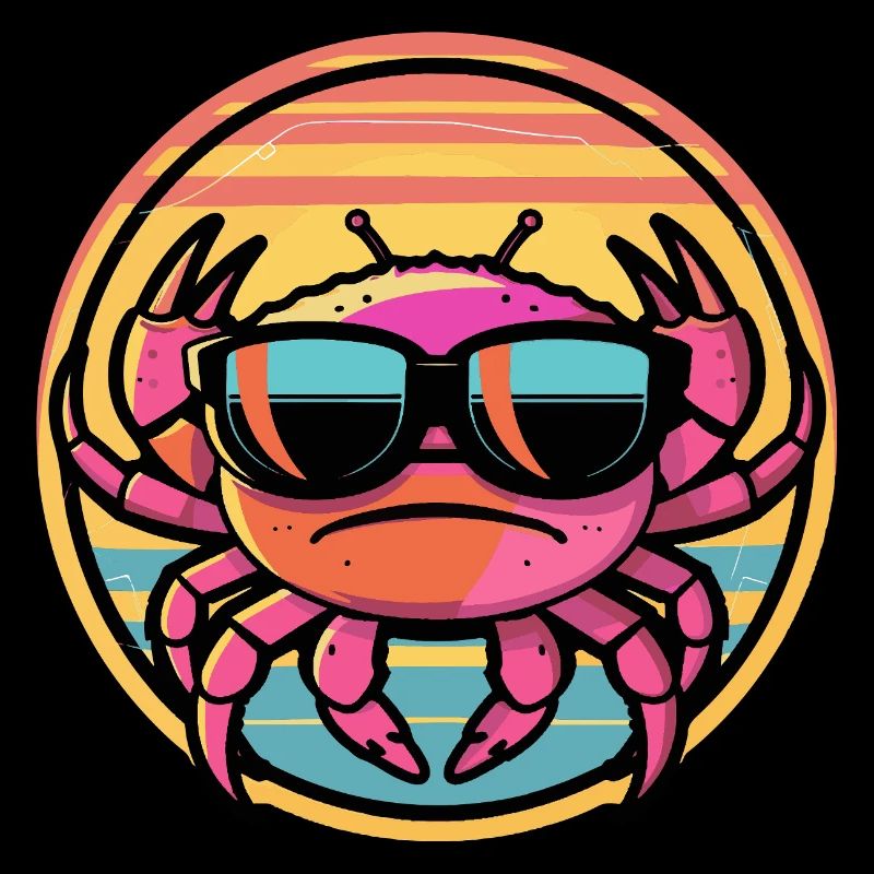 Krebs Krabbe Cool Comic