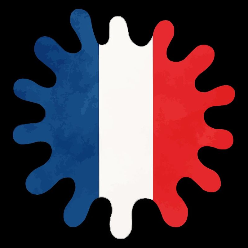 frankreich farbklecks