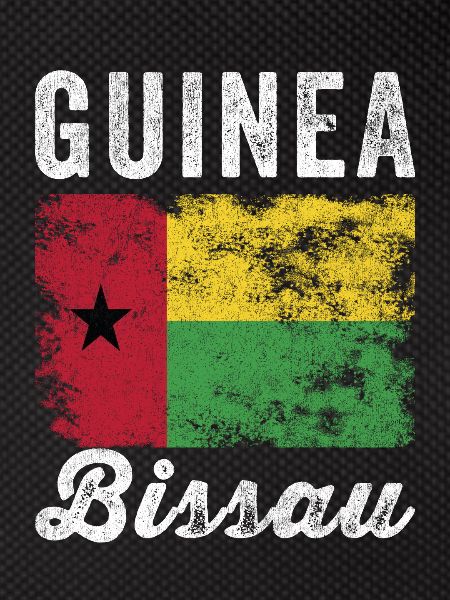 Guinea Bissau Flag Distressed