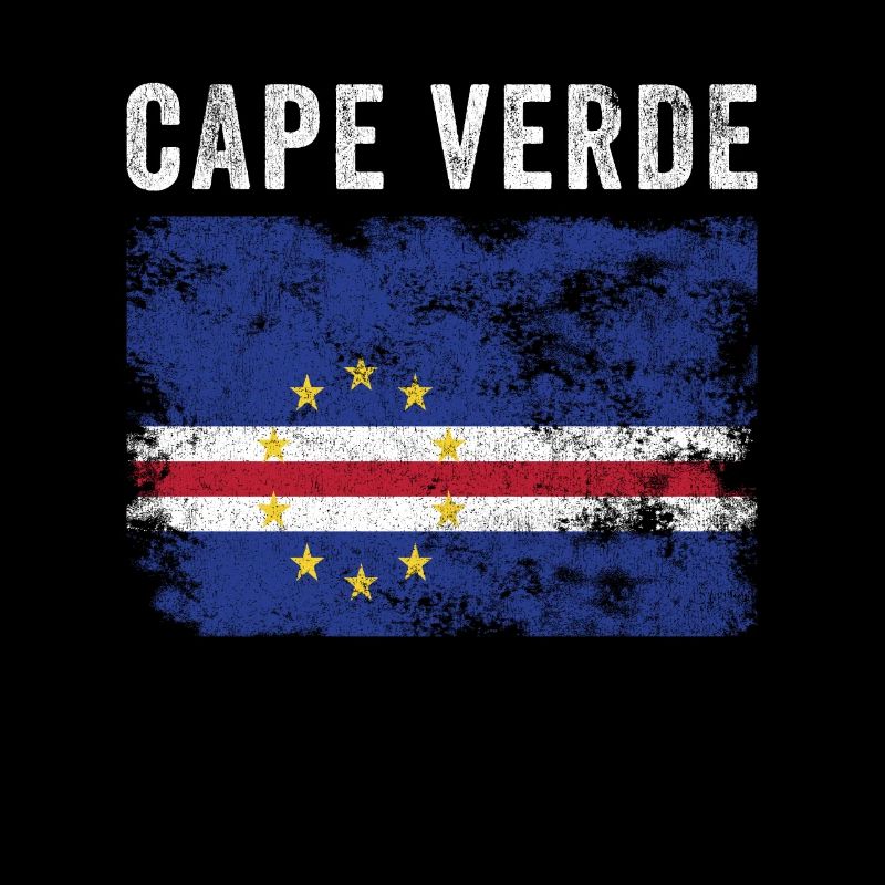 Kapverdische Flagge Distressed