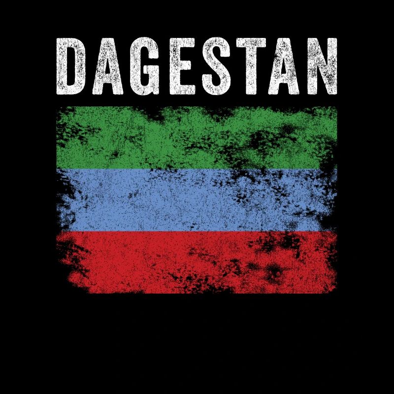 Drapeau du Daghestan en détresse - Drapeau du Daghestan