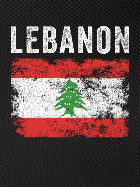 Libanon Flagge Distressed - Libanesische Flagge