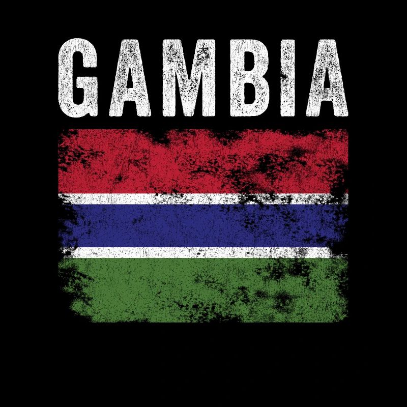 Gambia Flag Distressed - Gambische Flagge