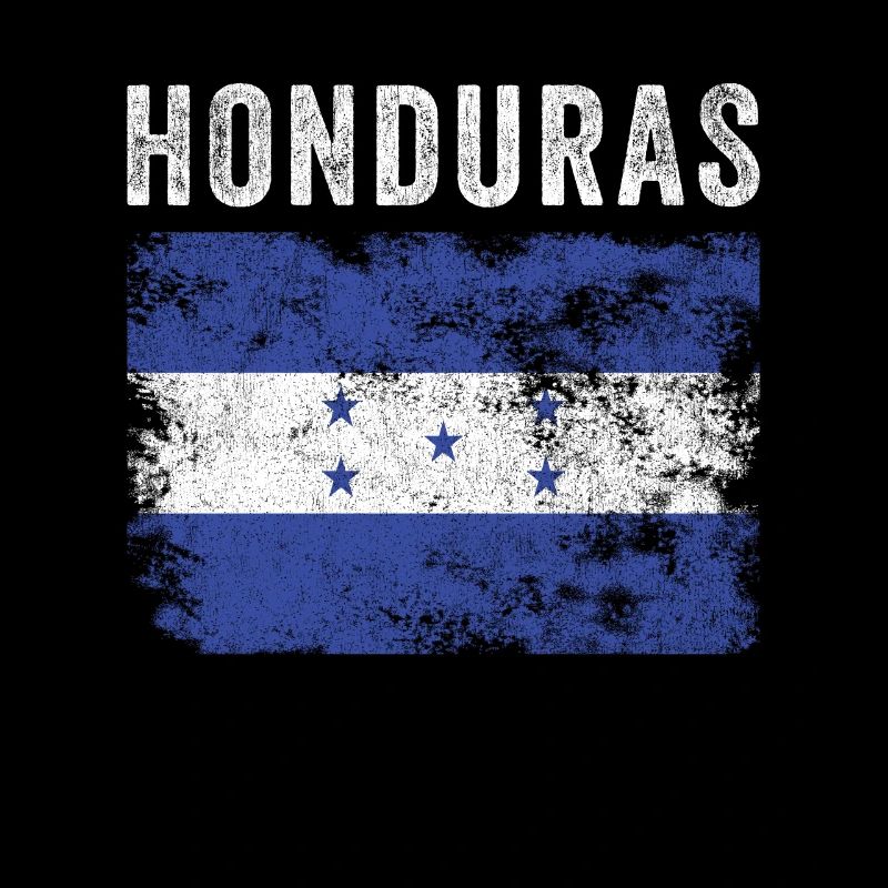 Drapeau du Honduras en détresse - Drapeau hondurien