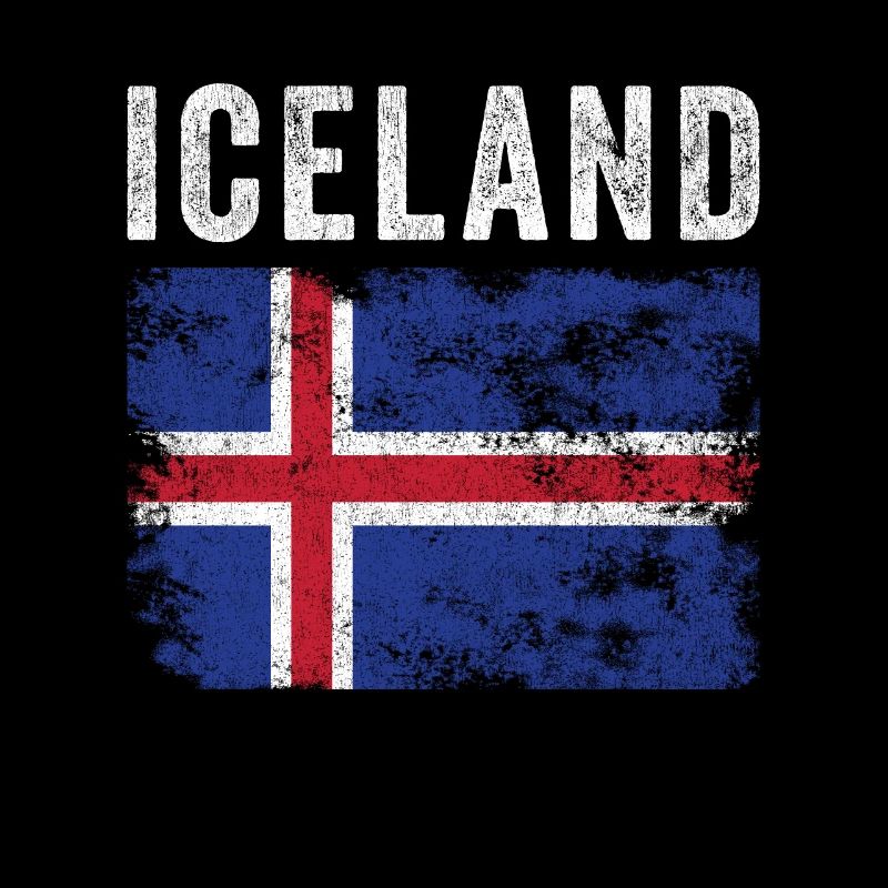 Island Flag Distressed - Isländische Flagge