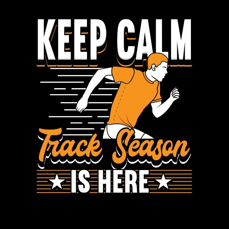 Keep Calm Track Saison ist hier Leichtathletik
