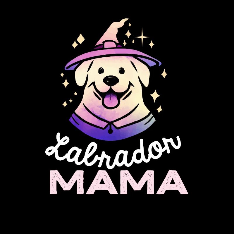 Labrador Mama Hund Geschenk Retro