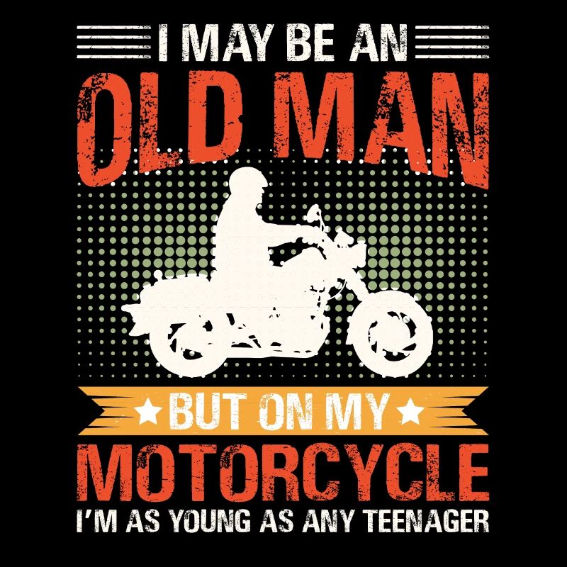 Unterschätze nie einen alten mann mit Motorrad