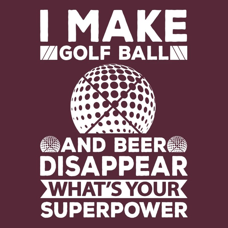 Golf Beer Tee Golf Ball Golfer Drink