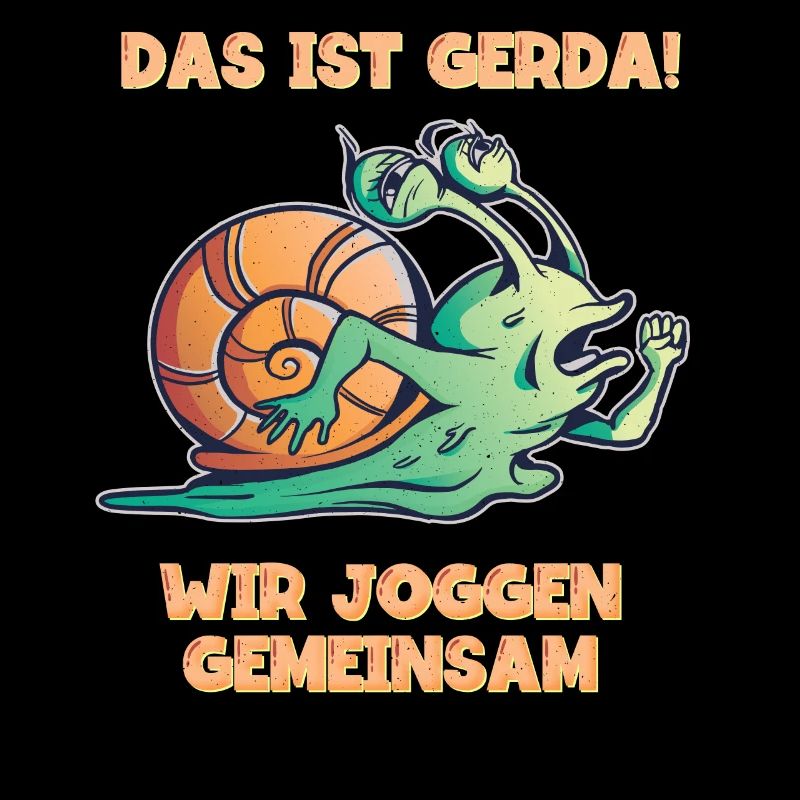 Das ist Gerda - wir joggen gemeinsam