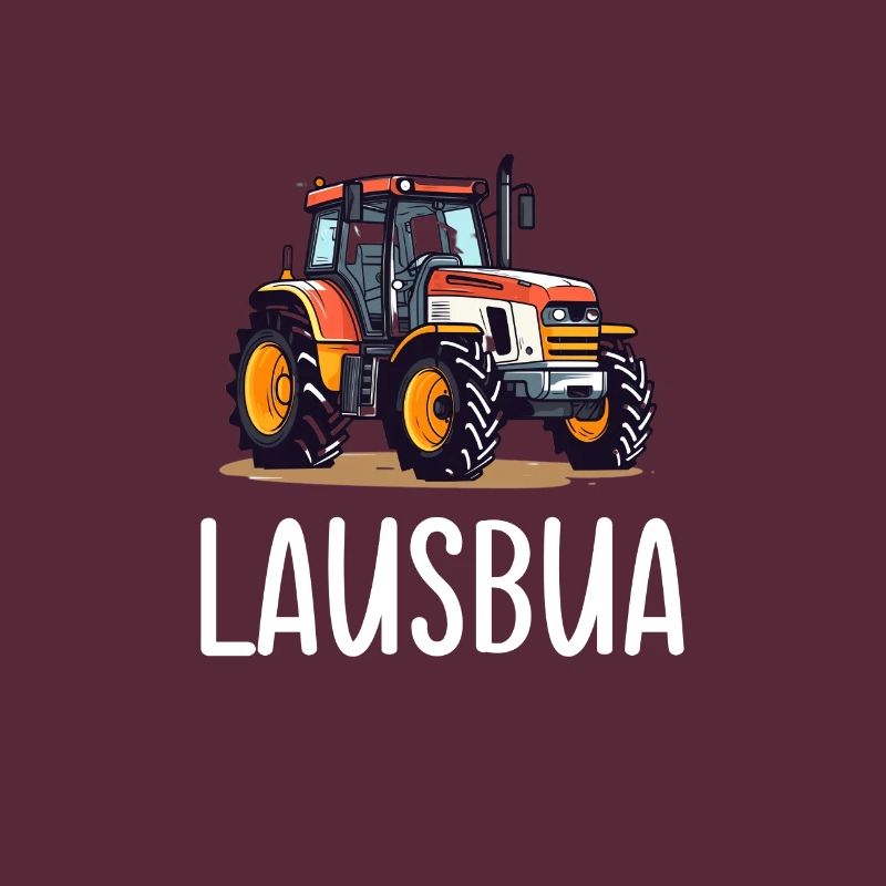 Lausbua Traktor Bayerischer Dialekt Herren
