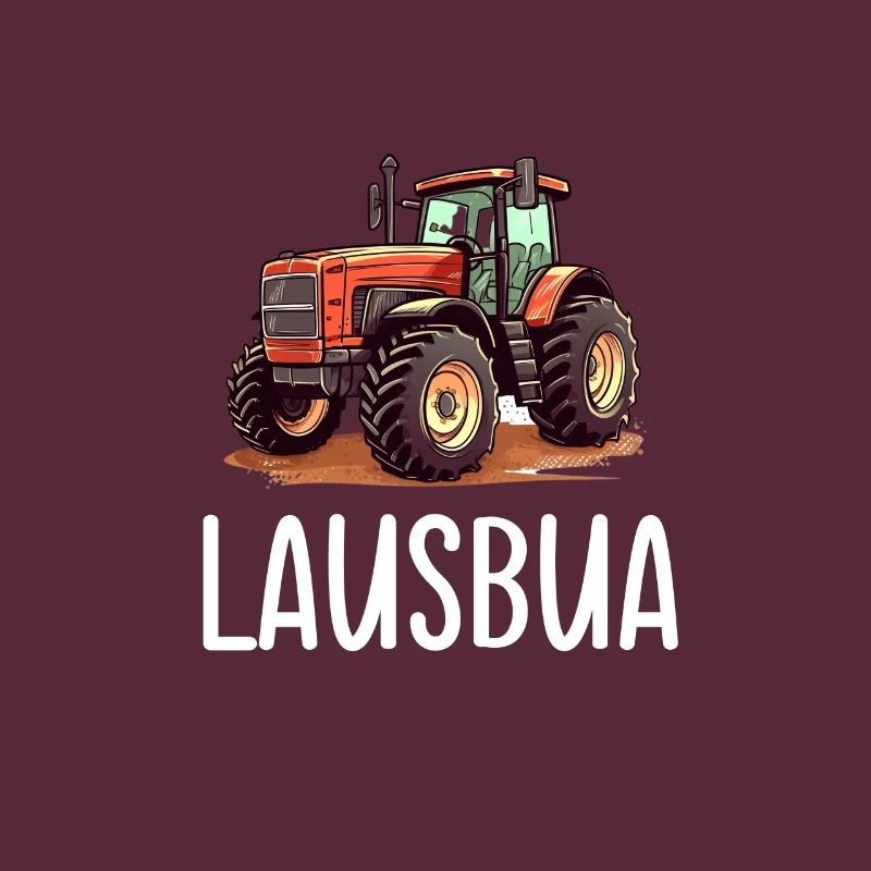 Lausbua Traktor Bayerischer Dialekt Herren