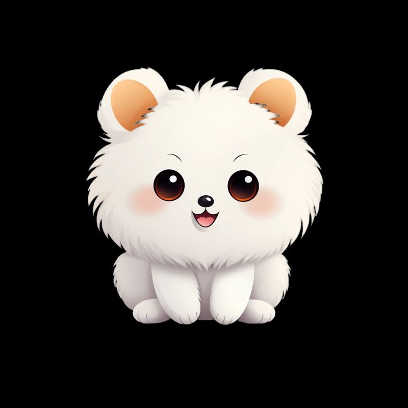 Poméranie chien maman Saint-Valentin
