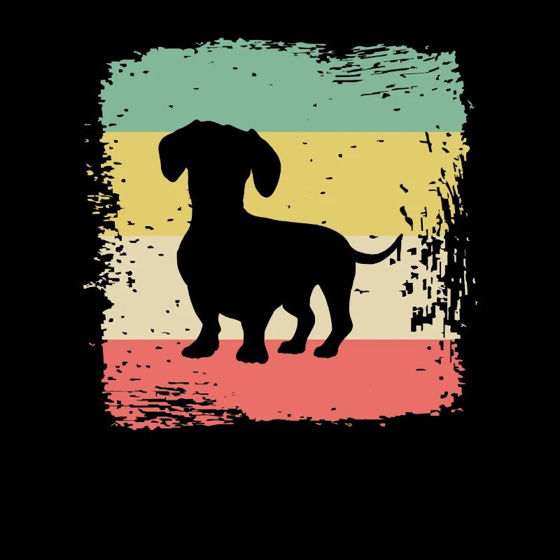 Dachshund Dachshund Dog Teckel Retro Gift