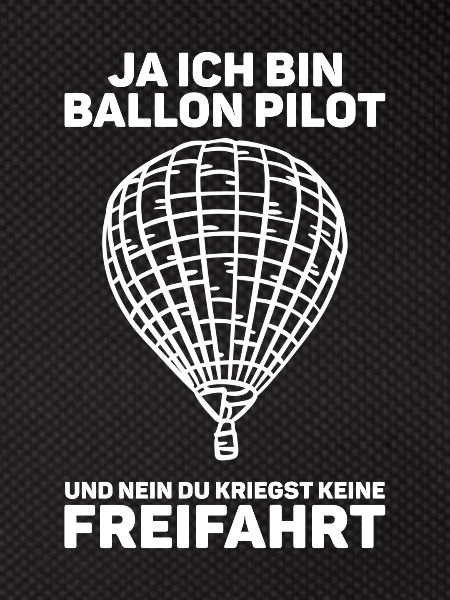 Ballon Pilot Fahrer
