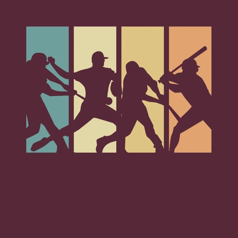 Conception de baseball rétro évolution pour