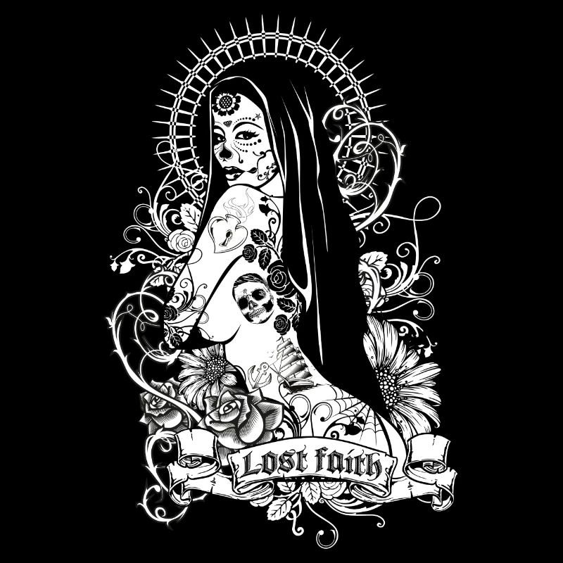 Verlorerener Glaube Rockabilly Tattoo la Catrina