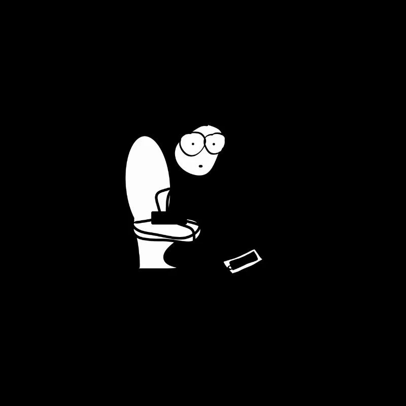 Dans les toilettes