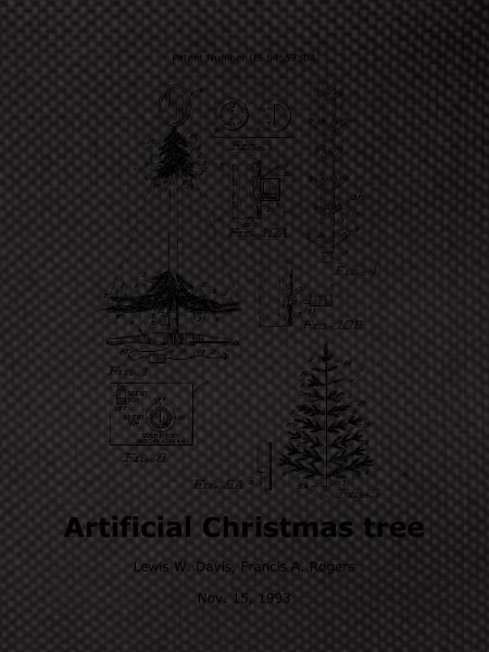 Artificial christmas tree