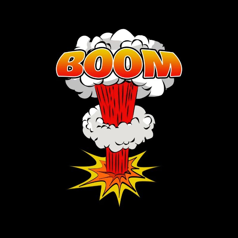 Boom Comic Explosion Lettering Icon