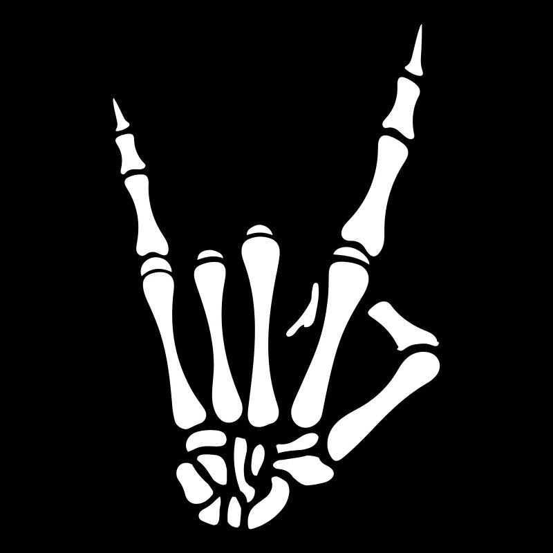 skull hand party symbol