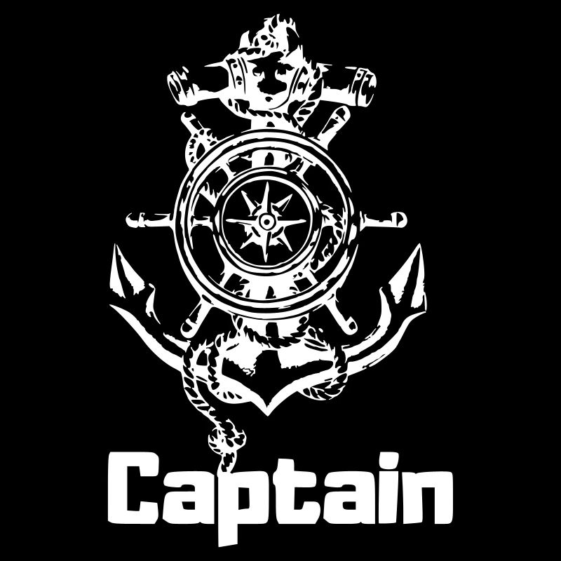 anchor compass steering wheel captain
