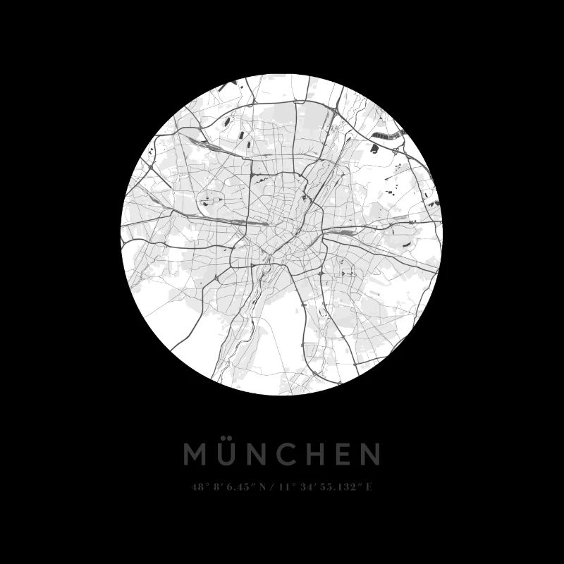 Munich Bavière plan de la ville plan de la ville
