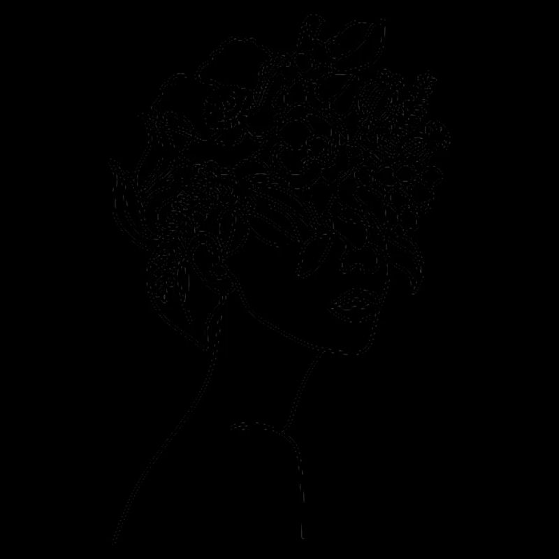 Fleurs dans les cheveux