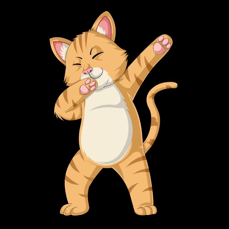 dabbing cat