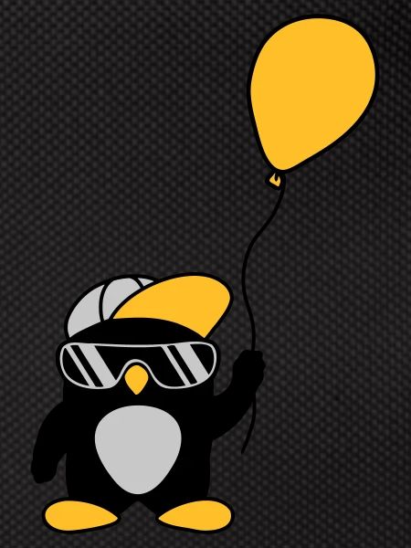 Balloon cool penguin cap