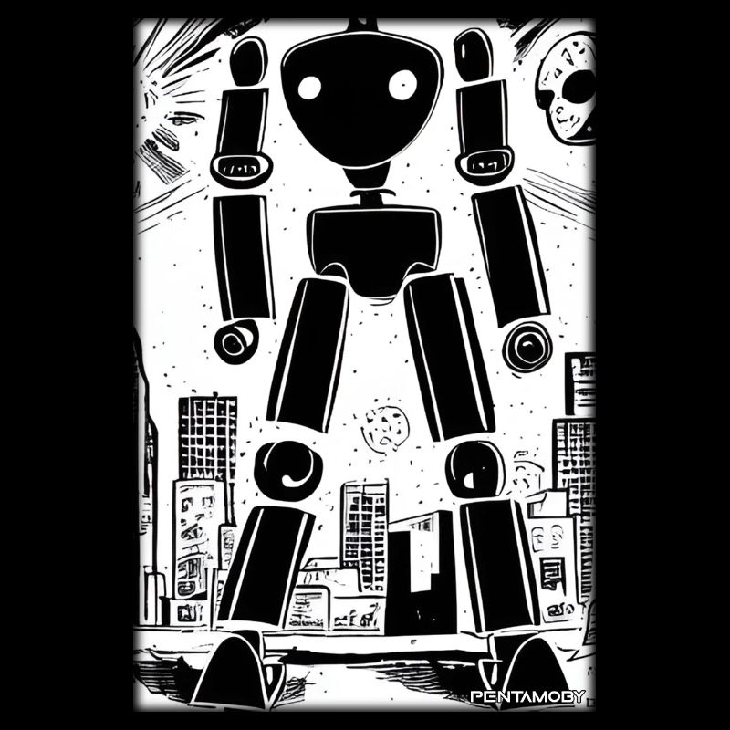 Robot Comic Future Cyborg Machine Technology
