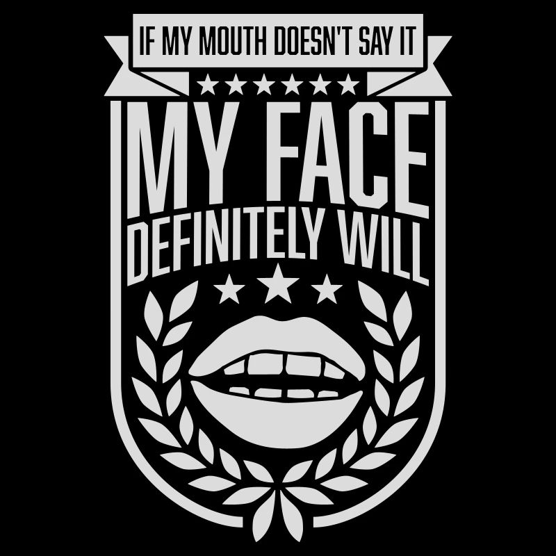 my face definitely will