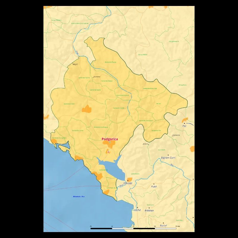 Montenegro Map Map