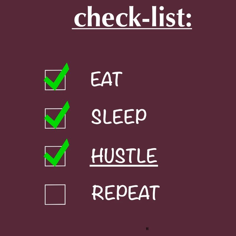 Checklist: hustle design