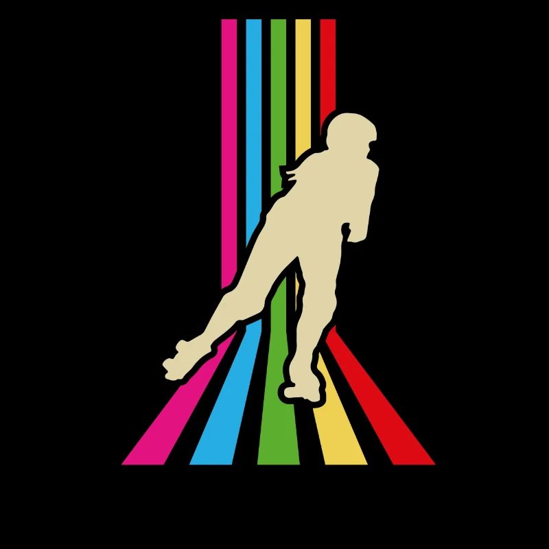Rollerblade rainbow stripes