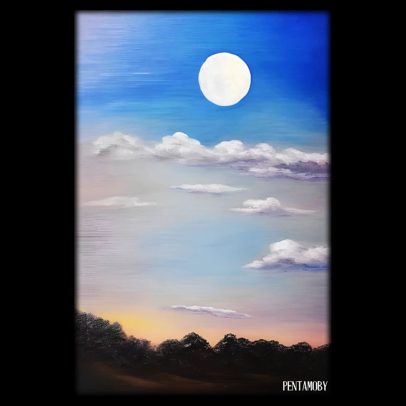 Moon Night Evening Nature Rest Moonlight Full Moon