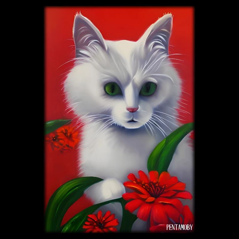 Chat Fleur Nature Fleur Jardin Chat Amour Chat Chat
