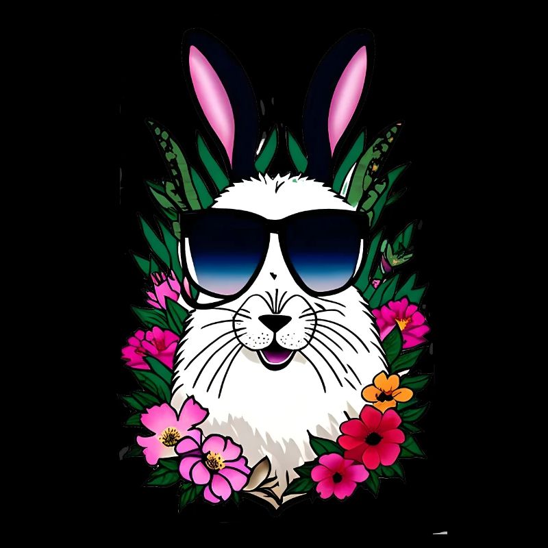 Rabbit Alpaca Easter Flowers